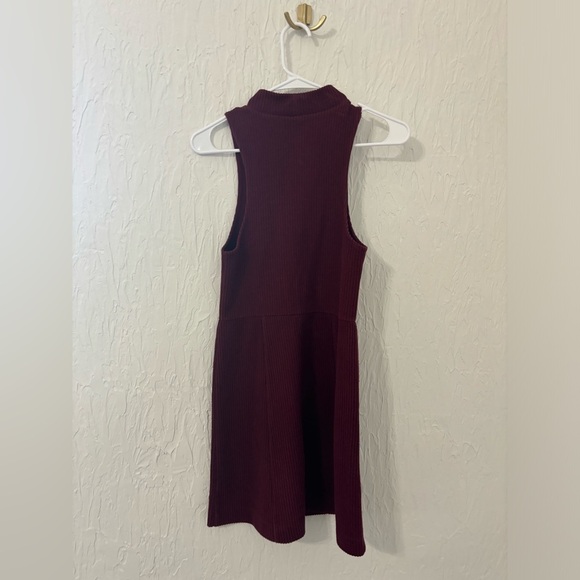 Free People - Mary Jane Dress in Maroon - Picture 3 of 7
